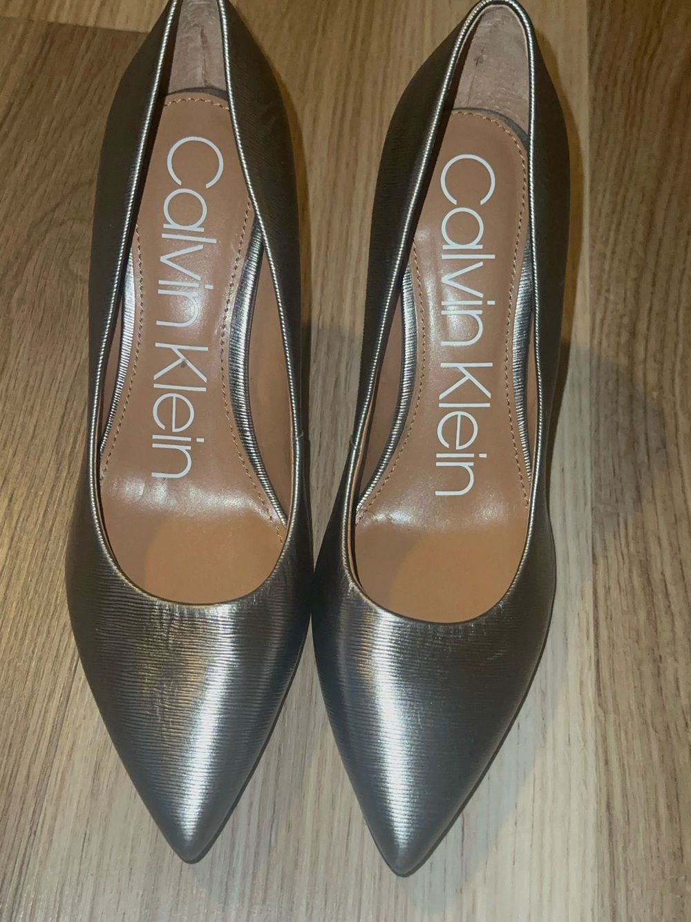 Calvin Klein Women's Metallic Bronze Pointed-Toe Pumps